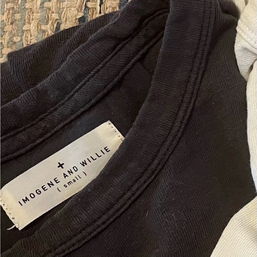 imogene + willie Black Short Sleeve Tee